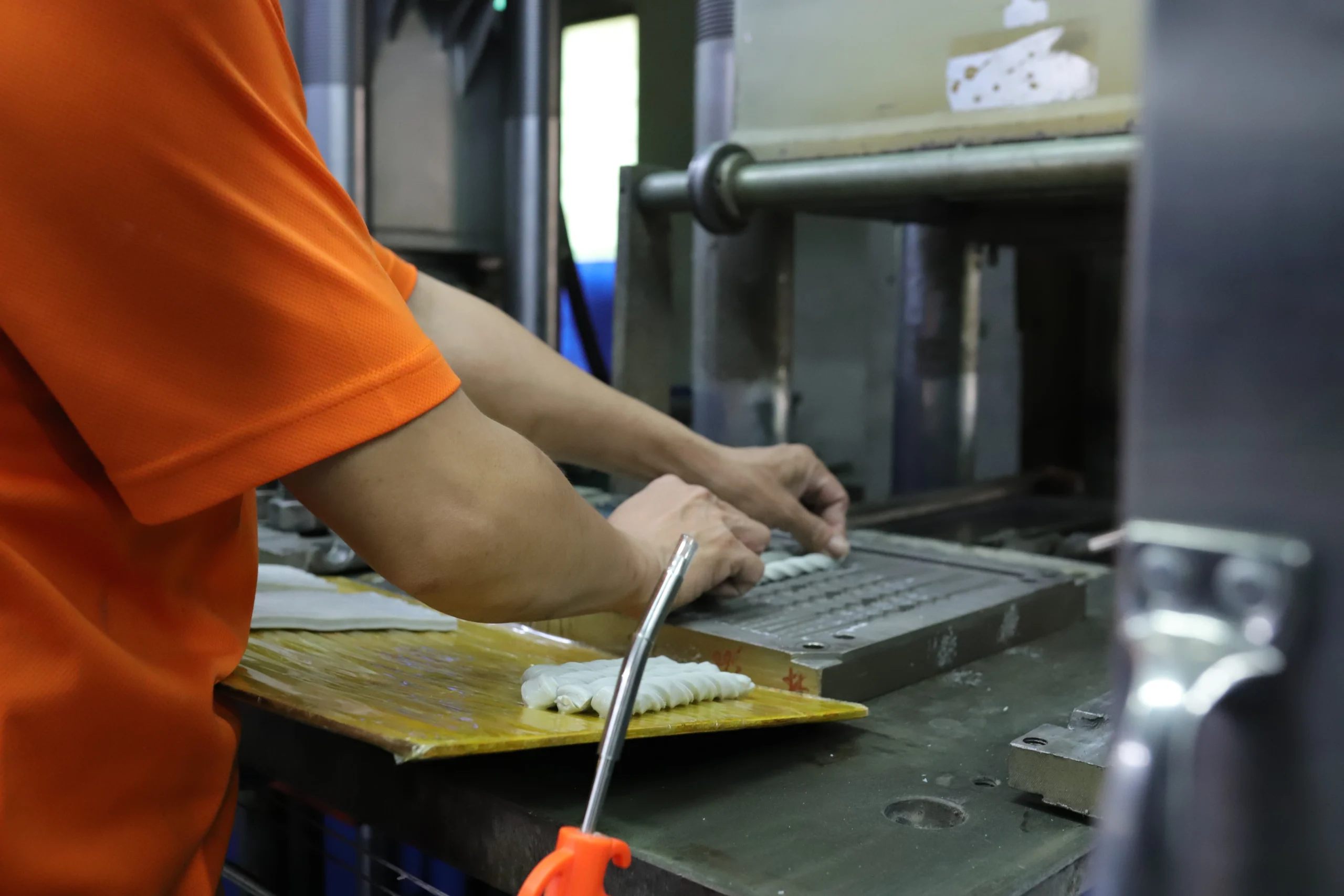 High-precision LSR liquid silicone rubber injection molding automation production line at Yushineon Shenzhen factory