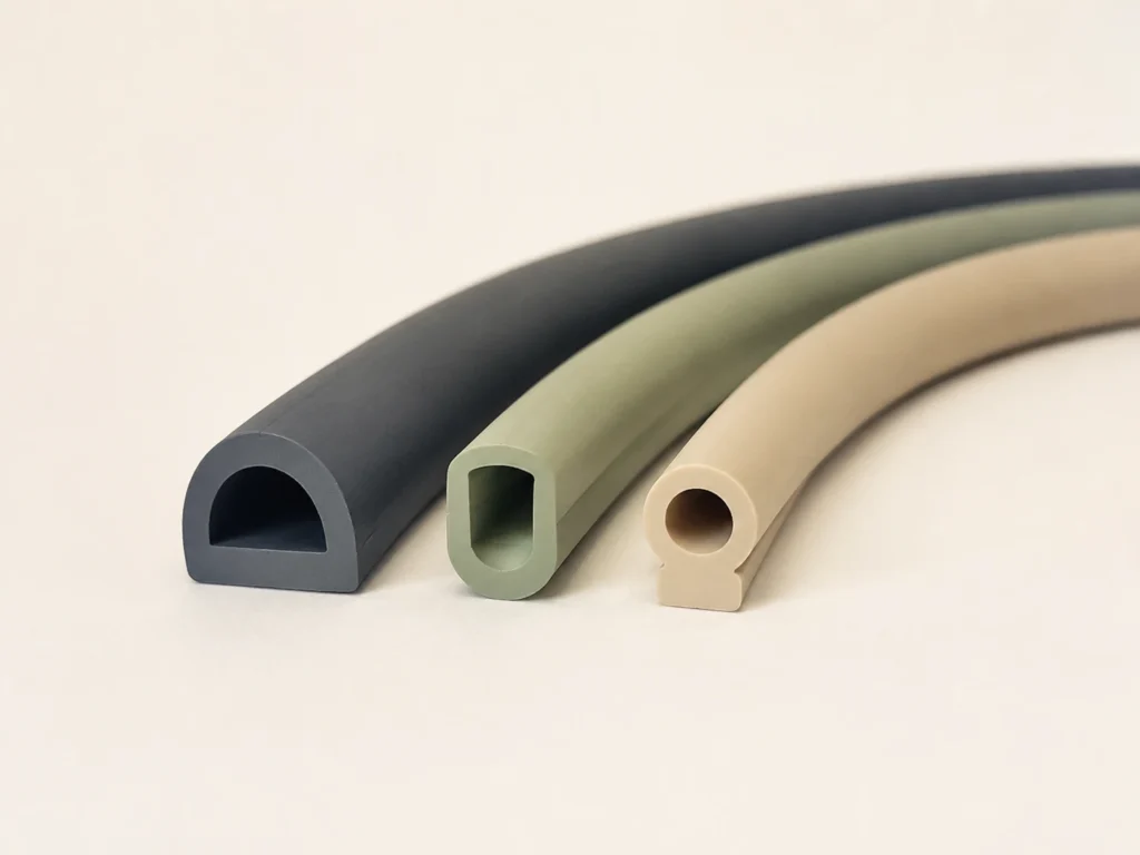 Custom D-Shaped & U-Shaped Silicone Profiles