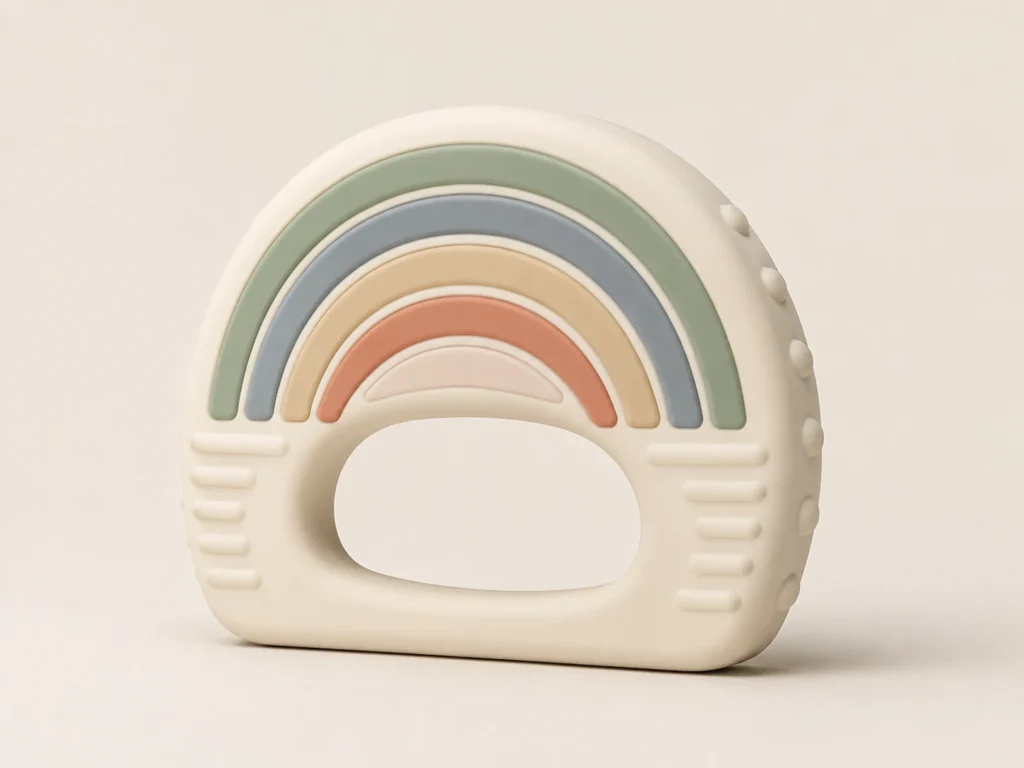Micro-Dispensed Multi-Color Silicone Teethers